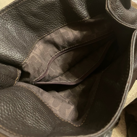 Furla black/brown leather shoulder bag - Picture 3 of 5